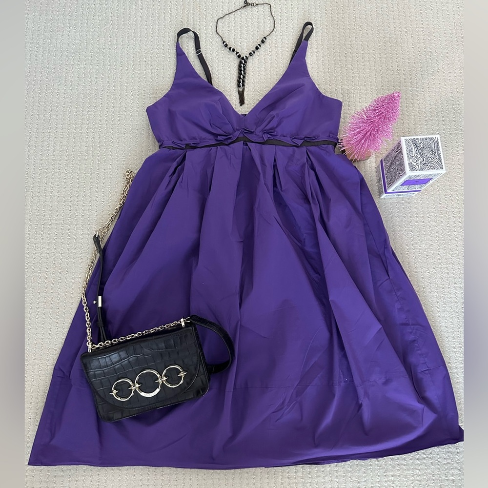 Lida Baday Purple Baby-Doll Dress, size 10